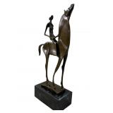 After Salvador Dali "Woman on Horse" Bronze