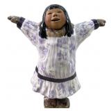 C ALAN JOHNSON "Rebecca" Inuit Alaskan Figure