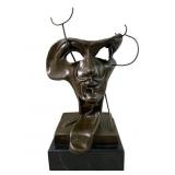 Large After Salvador Dali "Self Portrait" Bronze