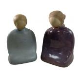 Jack Black Navajo Kneeling Woman Pottery Sculpture