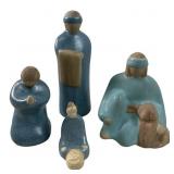 (4) Piece Navajo Jack Black Pottery Sculptures