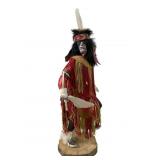 "Heavy Left Hand Grass Dancer" Kachina Doll