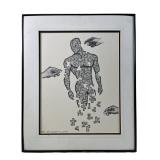 René Rosales "Who Are We" Ink Drawing