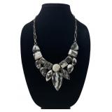 Zebra Polished Agate Ladies Necklace