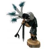 Artist Signed Navajo Kokopelli Kachina doll