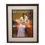 Signed Pino Daeni "Into The Night" Giclee On Paper
