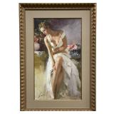 Signed Pino Daeni " Angelica" Giclee On Paper