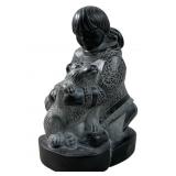 Boma Canada Inuit girl with dog Figure