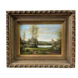 20th Century Impressionist Landscape Oil Painting