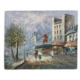 Caroline Burnett Parisian street scene Painting