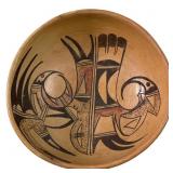 JOSEPHINE KACHINMANA HOPI POLYCHROME POTTERY BOWL