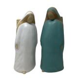 (2) Jack Black Navajo Lady Holding Basket