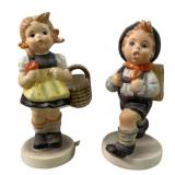 (2) Goebel Hummel Figures School Boy & Sister