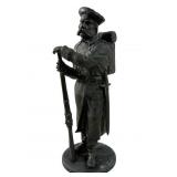 Vintage Bronze Sculpture Of French Solider