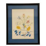 Pablo Picasso "Vase de Fleurs" Lithograph Print