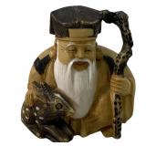 Meiji Period Carved Ivory Immortal Netsuke