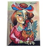 (AFTER) PABLO PICASSO MIXED MEDIA ON PAPER