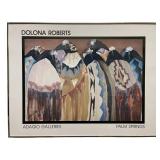 Signed DOLONA ROBERTS Art Poster