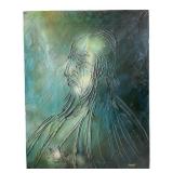 IVER BROM Jewish Man Oil Painting