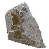 Signed SIKU Inuit Eskimo Soapstone Carving