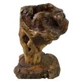 Abstract organic wood driftwood root ball Vase
