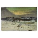 Harry Orlyk? Oil On Linen Landscape Painting