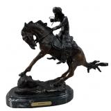 After Frederic Remington "COWBOY" Bronze Sculpture