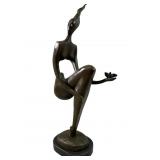 After Picasso "Nude With Dove" Bronze Sculpture