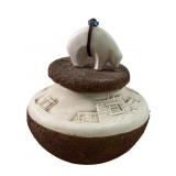 Vernon and Desiree Calavaza Zuni lidded bowl/jar