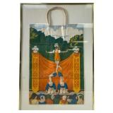 Framed 19th century Circus shopping bag