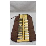 set of antique 1834 j. Russell & co butter knives