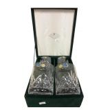 Vintage Edinburgh Crystal Whiskey Tumblers in Case