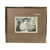 Charles Bragg "Tort" Signed Etching Lithograph