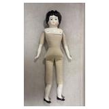 antique German china head doll, likely a