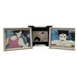 (3) Patrick Nagel Framed Art Prints