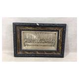 Silverplate Last Supper Framed Art