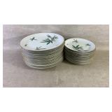 Two sets of Noritake Canton china with a bamboo