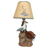 Vintage PETER APSIT Nantucket Nautical Lamp
