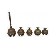 Vintage India Elephant Claw Bells