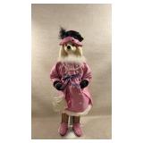 anthropomorphic, standing poodle figurine w