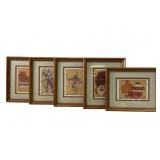 (5) Trish Martin Signed & Numbered Native Prints