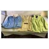 Three menï¿½s jackets sizes large medium and small