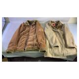 Two fur leather jackets one from first line size