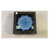 Minakari enamel art plate inside frame