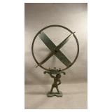 French Late 19th Century case iron Armillary