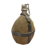 WW2 German Aluminum Canteen with Wool Cover