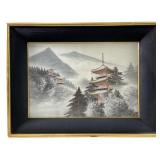 mid-20th century Japanese silk and gold thread