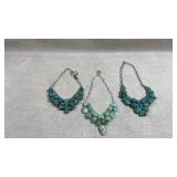 3 925 silver/turquoise handmade statement