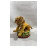 Roaring Circus Lion Tiger rock valley vtg tin toy