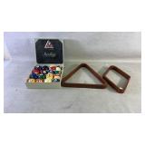 16 Legacy Billiards Sterling pool balls and two